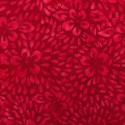 Feldman Batik Crimson Tonal Stamp Geo Cotton Fabric
