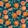 Fabric Editions Navy Orange Grove Cotton Fabric -Michaels Shop 10735231 1