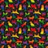 Fabric Traditions Rainbow Dogs Cotton Fabric -Michaels Shop 10736193 1