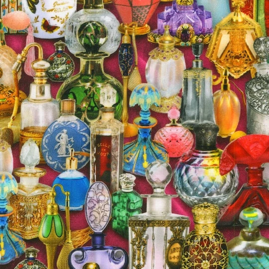 Robert Kaufman Perfume Bottles Fabric Robert Kaufman Perfume Bottles Fabric -Michaels Shop 10737424 1