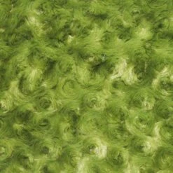 1 Yard Green Rose Swirl Minky Fabric 58/60" Width Rosebud Embossed