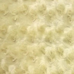 1 Yard Banana Minky Rosebud Fabric Rose Swirl Embossed 58/60" Width