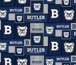 Sykel Enterprises-Butler University Fleece Fabric-Butler Bulldogs College Patch Fleece Blanket Fabric-Sold By The Yard -Michaels Shop 1153191079562602976 2