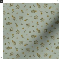 Various Fabrics By The Yard Or Fat Quarter Wildflowers Garden Rustic Cottagecore Woodland Meadow Calendula Custom Printed Fabric By Spoonflower -Michaels Shop 1153208925246378912