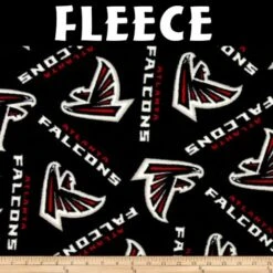 Licensed NFL Atlanta Falcons Fleece 6236-D Fabric By The Yard