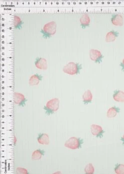 1 Yard 93% Polyester 7% Spandex Cotton-Style Pointelle Strawberry Print Fabric 58/60" Width PINK 7 1 Yard 93% Polyester 7% Spandex Cotton-Style Pointelle Strawberry Print Fabric 58/60" Width PINK -Michaels Shop 131512301996720 1