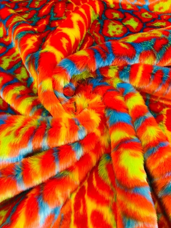 1 Yard Leopard Tie Dyed Faux Fur Fabric Black Light Reflective for Costumes and Decor Yellow/Navy/Peach 1 Yard Leopard Tie Dyed Faux Fur Fabric Black Light Reflective For Costumes And Decor Yellow/Navy/Peach -Michaels Shop 13553854602672 7