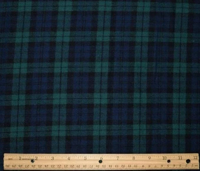 FabricLA 100% Cotton Flannel Fabric - 58/60" Inches (150 CM) - Cotton Tartan Flannel Fabric - Use as Blanket, PJ, Shirt, Cloth Flannel Craft Fabric - Blue & Green, 5 Continuous Yard FabricLA 100% Cotton Flannel Fabric - 58/60" Inches (150 CM) - Cotton Tartan Flannel Fabric - Use As Blanket, PJ, Shirt, Cloth Flannel Craft Fabric - Blue & Green, 5 Continuous Yard -Michaels Shop 141494134086368