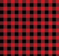 FabricLA 100% Cotton Flannel Fabric - 58/60" Inches (150 CM) - Cotton Tartan Flannel Fabric - Use As Blanket, PJ, Shirt, Cloth Flannel Craft Fabric - Red & Black, 2 Continuous Yard