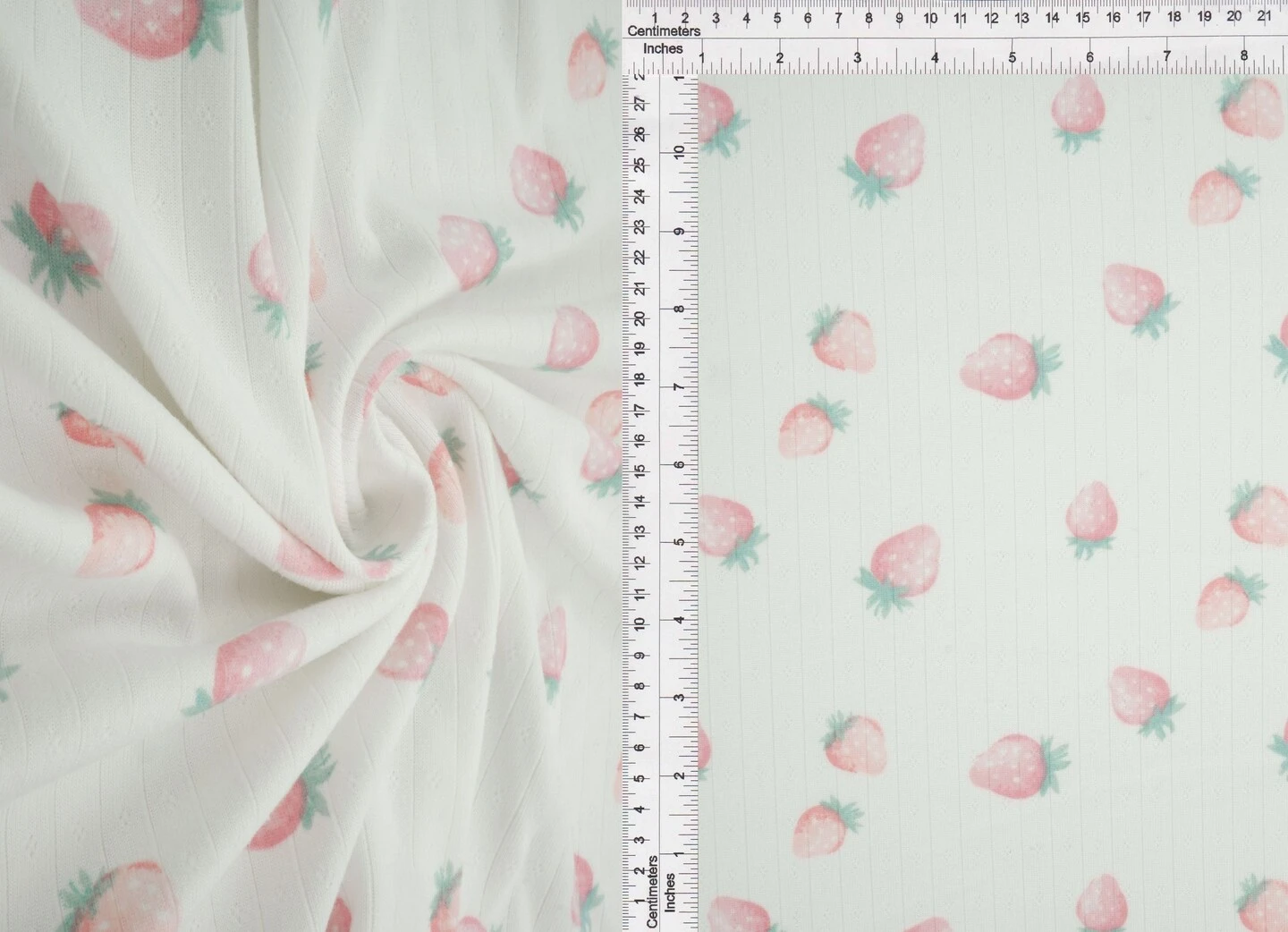 1 Yard 93% Polyester 7% Spandex Cotton-Style Pointelle Strawberry Print Fabric 58/60" Width PINK 1 Yard 93% Polyester 7% Spandex Cotton-Style Pointelle Strawberry Print Fabric 58/60" Width PINK -Michaels Shop 144003140635312