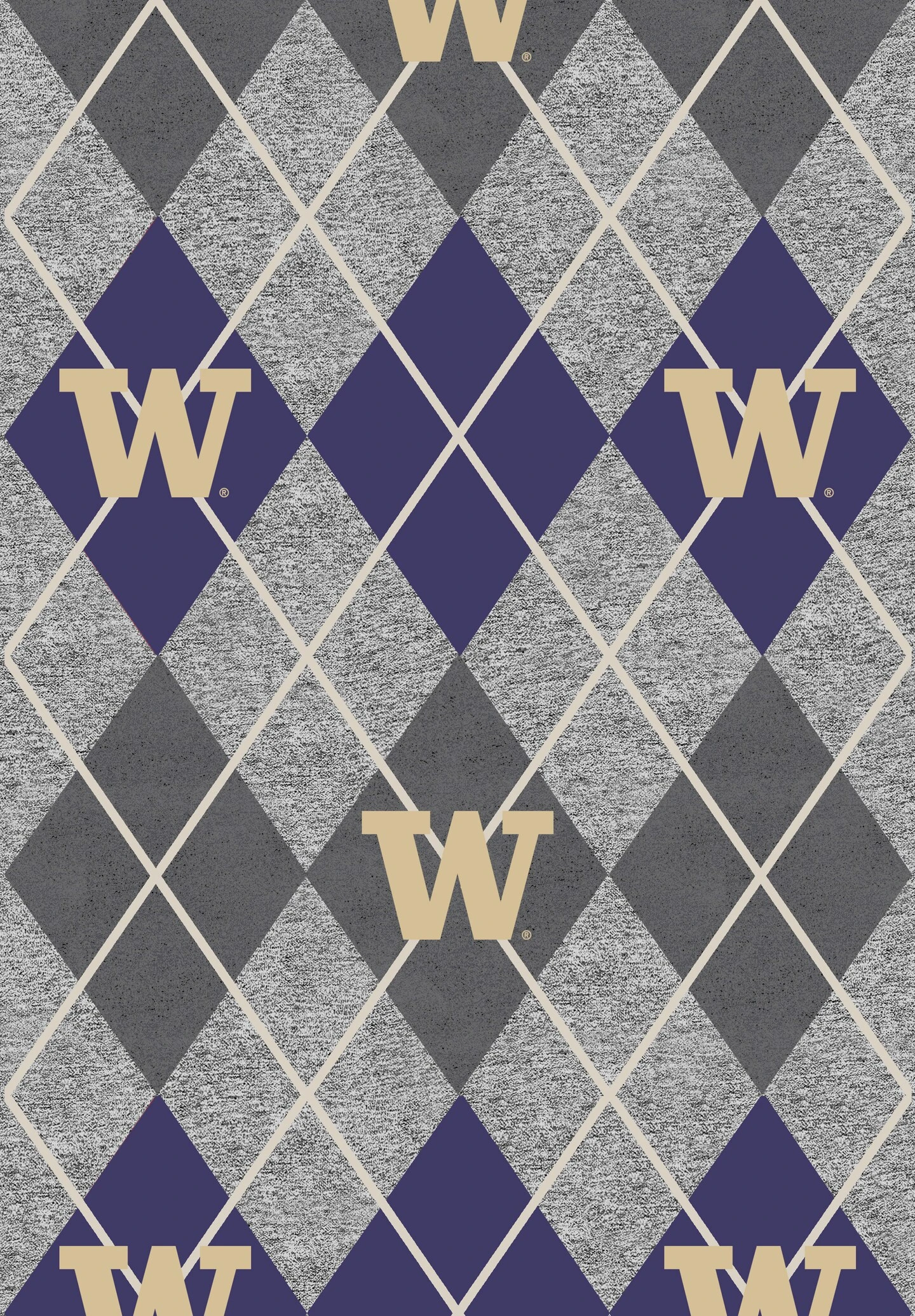 Sykel Enterprises-University of Washington Fleece Fabric-Washington Huskies Heather Argyle Fleece Blanket Fabric-Sold by the yard Sykel Enterprises-University Of Washington Fleece Fabric-Washington Huskies Heather Argyle Fleece Blanket Fabric-Sold By The Yard -Michaels Shop 152782212852192 1