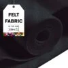 FabricLA Craft Felt Fabric - 72" Inch Wide & 1.6mm Thick Non-Stiff Felt Fabric By The Yard - Use This Soft Felt Roll For Crafts - Felt Material Pack - Dark Grey Felt, 5 Continuous Yards -Michaels Shop 15607547897040