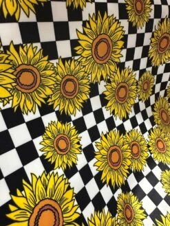 Sunflower Check Lux Bonded Poly/Nylon