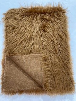 1 Yard Shaggy Vegan Faux Fox Fur Fabric For Crafting Decor And Costumes Light Brown -Michaels Shop 167507737468336 1