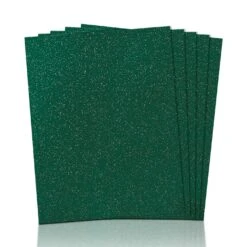 FabricLA | 9x12 Inches Glitter Acrylic Felt Fabric Sheets | 1.6mm Thick 5 Pieces Green -Michaels Shop 172169838429840 1