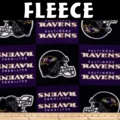 Licensed NFL Baltimore Ravens Block Fleece 6386-D -Michaels Shop 176019265631792 1