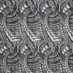 1 Yard Traditional Polynesian Tattoo Muslin Cotton Fabric 36 Inches L X 60 Inches W Black & Grey -Michaels Shop 185103973188528 1
