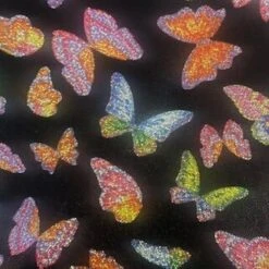 1 Yard Butterfly Hologram Polyester Spandex Fabric For Creative Wearables, Party Outfits, And DIY Designs 60 Inch Width Red -Michaels Shop 189394347172784 1
