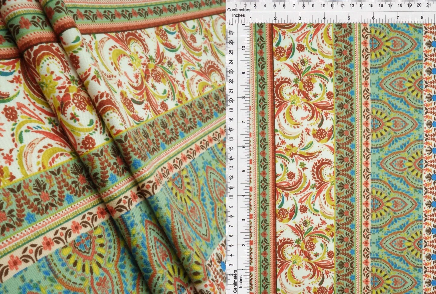 1 Yard Boho Print DTY Brushed Knit Fabric Soft Stretch Polyester Spandex 58 Inch Wide MINT 1 Yard Boho Print DTY Brushed Knit Fabric Soft Stretch Polyester Spandex 58 Inch Wide MINT -Michaels Shop 199698194848432 3