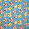 1 Yard Plumeria Clusters Poly Cotton Fabric Tropical Floral Print 45 Inch Width Artic Blue -Michaels Shop 20435591308208