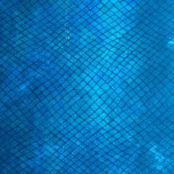 1 Yard Foiled Diamond Snake Velvet Polyester Spandex Fabric 60 Inch Width Turquoise Illusion