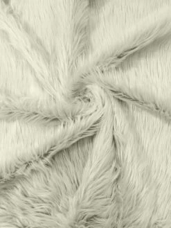 1 Yard Solid Faux Fox Fur Fabric For Cosplay Crafts Home Decor And Upholstery Ivory