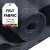 FabricLA Craft Felt Fabric - 36" X 36" Inch Wide & 1.6mm Thick Felt Fabric - Use This Soft Felt For Crafts - Felt Material Pack - Charcoal 456 2 FabricLA Craft Felt Fabric - 36" X 36" Inch Wide & 1.6mm Thick Felt Fabric - Use This Soft Felt For Crafts - Felt Material Pack - Charcoal 456 -Michaels Shop 205312702358736