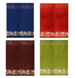 1 Yard Tiare & Swirls Double Border Glitter Polyester Fabric, 36in L X 60in W Premium Textile Olive -Michaels Shop 221550371181488