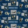 Sykel Enterprises-Georgia Tech Fleece Fabric-Georgia Tech Yellow Jackets College Patch Fleece Blanket Fabric-Sold By The Yard 1 Sykel Enterprises-Georgia Tech Fleece Fabric-Georgia Tech Yellow Jackets College Patch Fleece Blanket Fabric-Sold By The Yard -Michaels Shop 221974898567648