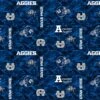 Sykel Enterprises-Utah State University Fleece Fabric-Utah State Aggies Digi Camo Fleece Blanket Fabric-Sold By The Yard -Michaels Shop 221975629162976