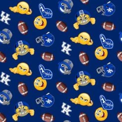 Sykel Enterprises-University Of Kentucky Fleece Fabric-Kentucky Wildcats Emoji Fleece Blanket Fabric-Sold By The Yard 4 Sykel Enterprises-University Of Kentucky Fleece Fabric-Kentucky Wildcats Emoji Fleece Blanket Fabric-Sold By The Yard -Michaels Shop 221976458848736 2