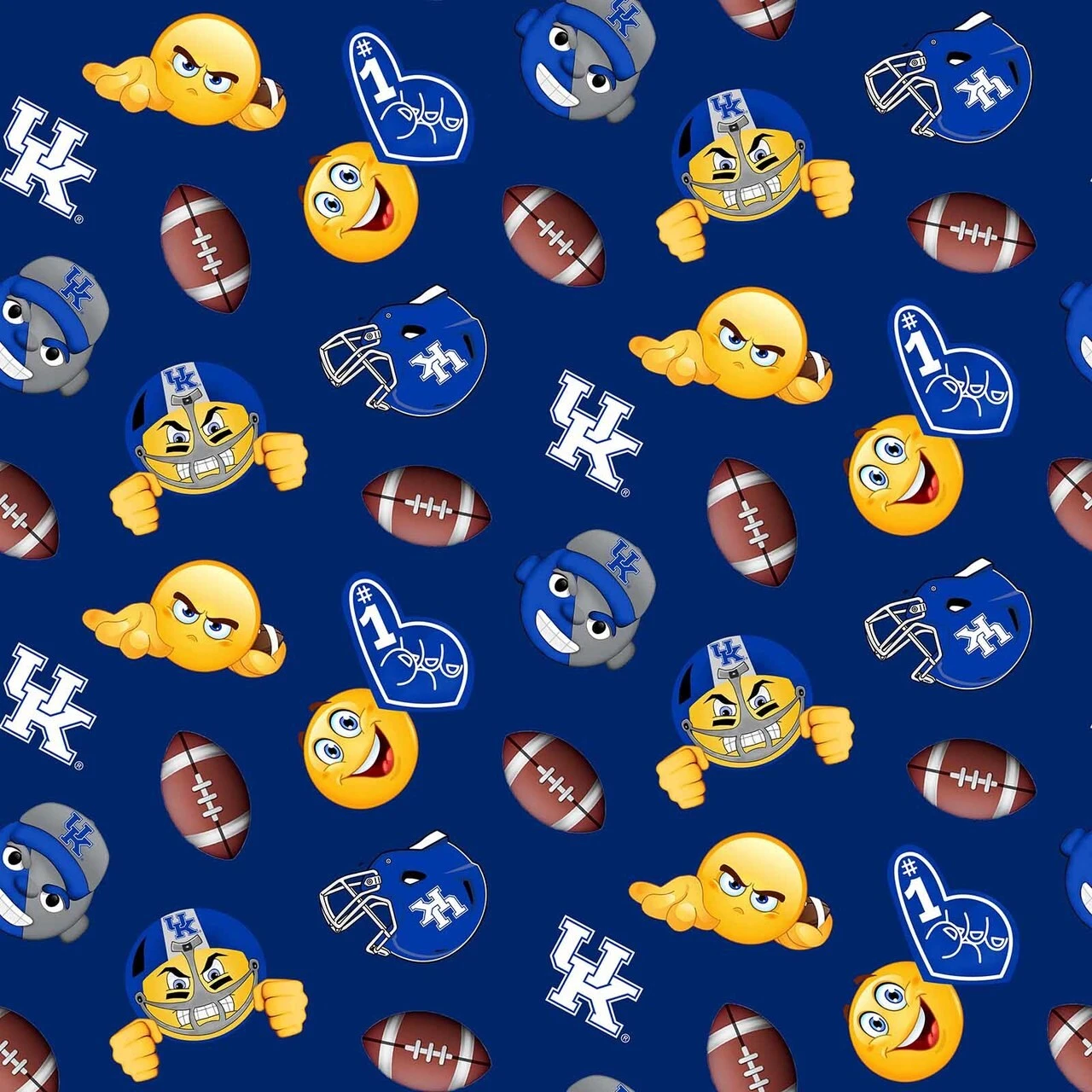 Sykel Enterprises-University of Kentucky Fleece Fabric-Kentucky Wildcats Emoji Fleece Blanket Fabric-Sold by the yard Sykel Enterprises-University Of Kentucky Fleece Fabric-Kentucky Wildcats Emoji Fleece Blanket Fabric-Sold By The Yard -Michaels Shop 221976458848736 2