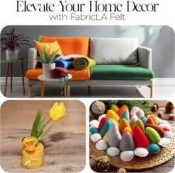 FabricLA Craft Felt Rolls 6 Pieces - 12" X 18" Inches Assorted Color Non-Woven Soft Felt Material - Acrylic Felt Roll For DIY Craftwork, Sewing And Patchwork - Colorful Grays -Michaels Shop 226163742737616