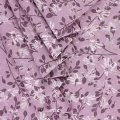 Mook Fabrics Aster Flannel Fabric [108 In. Wide] - By The Yard Elderberry