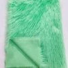1 Yard Shaggy Faux Fox Fur Soft Vegan Fabric For Crafts, Costumes & Home Decor Projects Mint