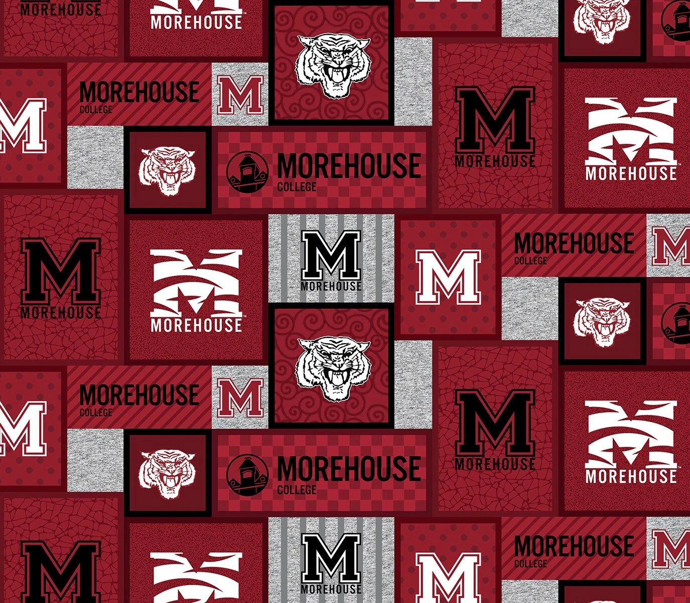 Sykel Enterprises-Morehouse College Fleece Fabric-Morehouse Maroon Tigers College Patch Fleece Blanket Fabric-Sold by the yard Sykel Enterprises-Morehouse College Fleece Fabric-Morehouse Maroon Tigers College Patch Fleece Blanket Fabric-Sold By The Yard -Michaels Shop 253661372901856