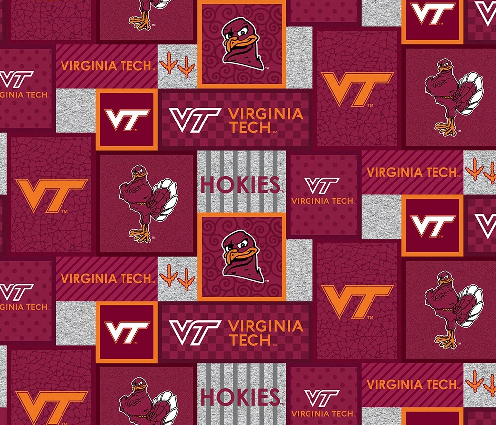 Sykel Enterprises-Virginia Tech Fleece Fabric-Virginia Tech Hokies College Patch Fleece Blanket Fabric-Sold by the yard Sykel Enterprises-Virginia Tech Fleece Fabric-Virginia Tech Hokies College Patch Fleece Blanket Fabric-Sold By The Yard -Michaels Shop 269575208200672 1