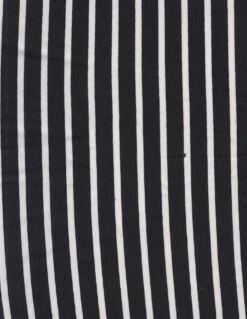 1 Yard DTY Vertical Stripe Print Knit 58/60" Wide BLACK/WHITE