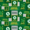 Sykel Enterprises NHL Team Fleece Blanket Fabric-Minnesota North Stars Patch Design Fleece Fabric
