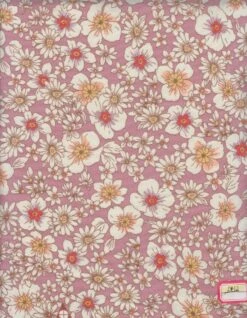 1 Yard Cey Ditsy Floral Print Fabric Soft Lightweight Drapey 58/59" Wide ROSE