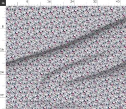 Various Fabrics By The Yard Or Fat Quarter Texas Silver Gray Tiny Patriotic Usa Red White Blue State United States Custom Printed Fabric By Spoonflower