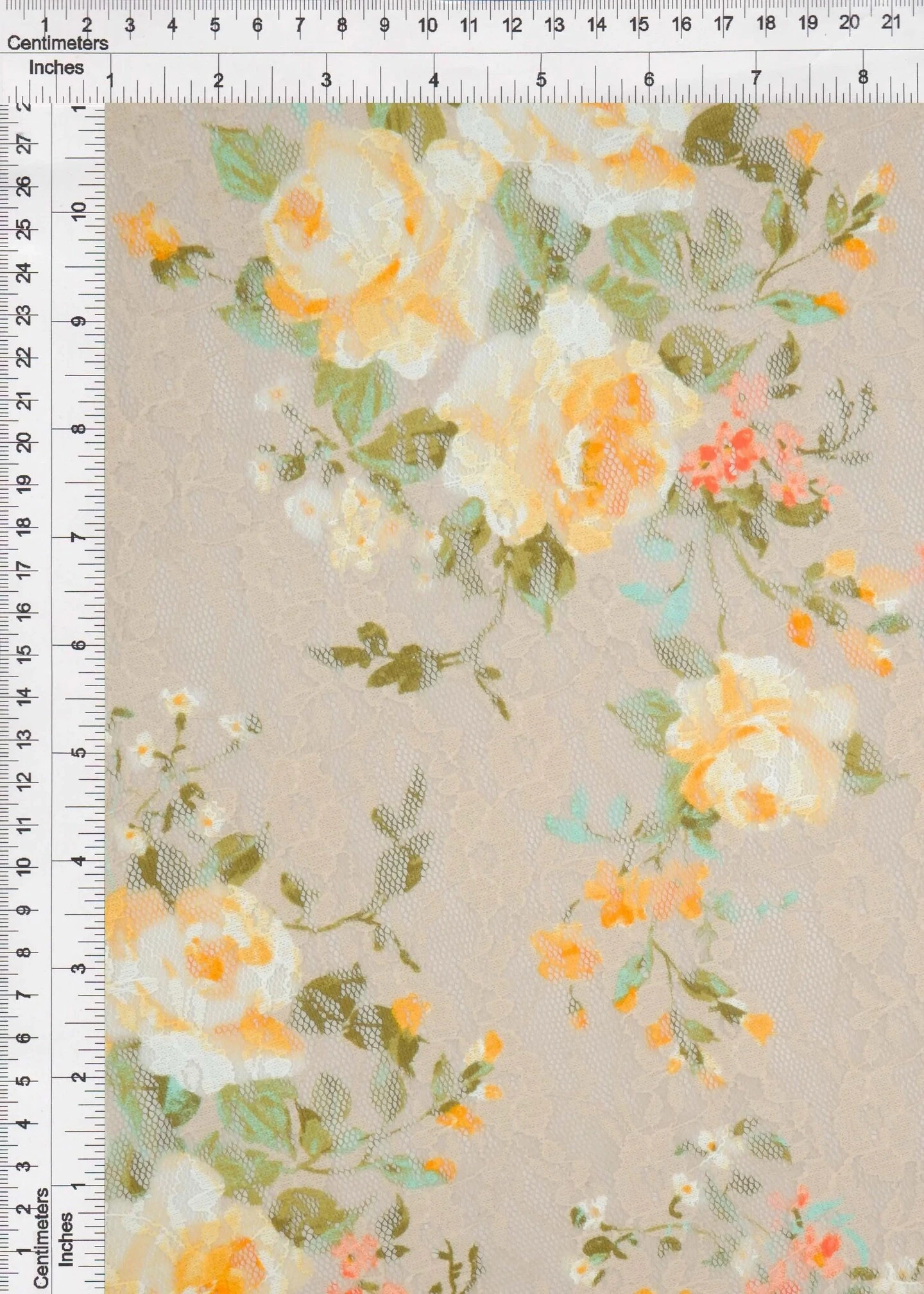 Digital Floral Lace Print Fabric 1 Yard Soft Stretch Smooth Knit 58/60" Wide TAUPE Digital Floral Lace Print Fabric 1 Yard Soft Stretch Smooth Knit 58/60" Wide TAUPE -Michaels Shop 294013464828592