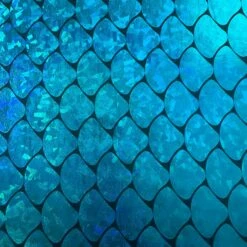 1 Yard Big Mermaid Shell Hologram Nylon Spandex Fabric 58/60 Inch Width Gold -Michaels Shop 309107039478704 5