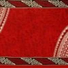 72" L X 45" W Kingdom Of Tonga Crown Sarong Polyester Fabric Red