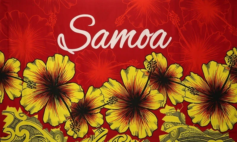 Hibiscus Samoa Polyester Sarong 72" L x 45" W, 100% Polyester Red Hibiscus Samoa Polyester Sarong 72" L X 45" W, 100% Polyester Red -Michaels Shop 312451751355312