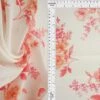 1 Yard Airflow Floral Print Fabric, 57″ Wide Viscose Nylon Blend ORANGE
