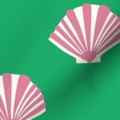 Various Fabrics By The Yard Or Fat Quarter Nautical Preppy Seashell Coastal Stripes Beach Shells Ocean Under The Sea Custom Printed Fabric By Spoonflower -Michaels Shop 3459038561815155616