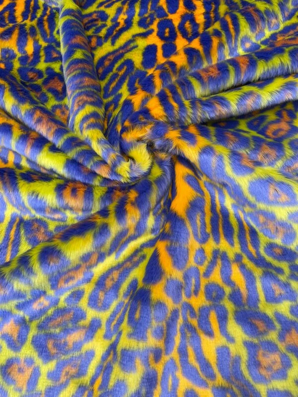 1 Yard Leopard Tie Dyed Faux Fur Fabric Black Light Reflective for Costumes and Decor Green/Orange/Violet 1 Yard Leopard Tie Dyed Faux Fur Fabric Black Light Reflective For Costumes And Decor Green/Orange/Violet -Michaels Shop 348911343525296