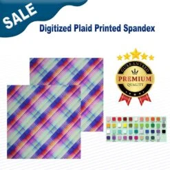 Digitized Plaid Printed Spandex Fabric 7 Digitized Plaid Printed Spandex Fabric -Michaels Shop 35370941469232 1