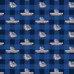 Sykel Enterprises-Gonzaga University Fleece Fabric-Gonzaga Bulldogs Buffalo Plaid Fleece Blanket Fabric-Sold By The Yard 3 Sykel Enterprises-Gonzaga University Fleece Fabric-Gonzaga Bulldogs Buffalo Plaid Fleece Blanket Fabric-Sold By The Yard -Michaels Shop 368605753141728 1
